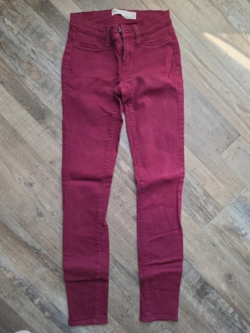 RSQ Miami burgundy jeggings XXS (size 0) skinny stretch fall